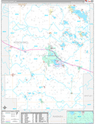 Kosciusko Wall Map Premium Style