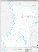 Lafayette Wall Map Premium Style