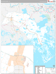 Lafourche Wall Map Premium Style