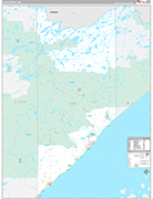 Lake Wall Map Premium Style