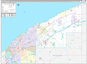 Lake Wall Map Premium Style