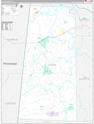 Lamar Wall Map Premium Style