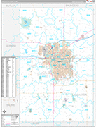 Lancaster Wall Map Premium Style