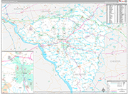 Lancaster Wall Map Premium Style