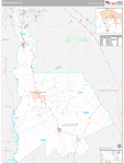 Lancaster Wall Map Premium Style