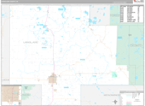 Langlade Wall Map Premium Style