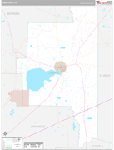 Lanier Wall Map Premium Style