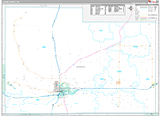 Laramie Wall Map Premium Style