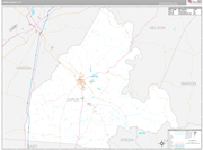 Larue Wall Map Premium Style