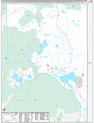 Lassen Wall Map Premium Style