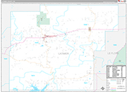 Latimer Wall Map Premium Style