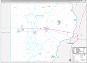 Lawrence Wall Map Premium Style
