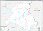 Lawrence Wall Map Premium Style