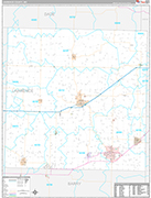 Lawrence Wall Map Premium Style