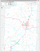 Lawrence Wall Map Premium Style