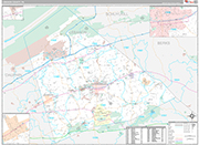 Lebanon Wall Map Premium Style