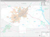 Lee Wall Map Premium Style