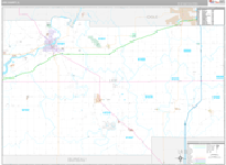 Lee Wall Map Premium Style