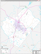 Lee Wall Map Premium Style