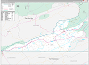 Lee Wall Map Premium Style