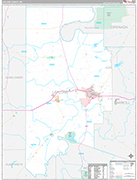 Leflore Wall Map Premium Style