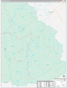 Leslie Wall Map Premium Style