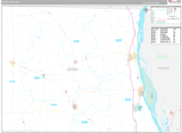 Lewis Wall Map Premium Style