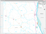 Lewis Wall Map Premium Style