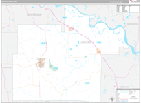 Lincoln Wall Map Premium Style