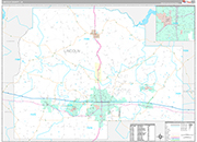 Lincoln Wall Map Premium Style