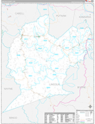 Lincoln Wall Map Premium Style