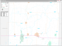 Linn Wall Map Premium Style