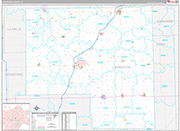 Livingston Wall Map Premium Style