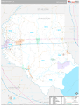 Livingston Wall Map Premium Style