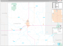 Livingston Wall Map Premium Style