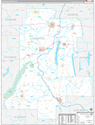 Livingston Wall Map Premium Style
