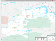 Logan Wall Map Premium Style