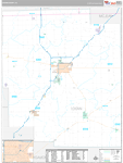 Logan Wall Map Premium Style