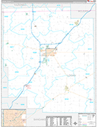 Logan Wall Map Premium Style