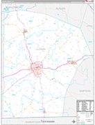 Logan Wall Map Premium Style