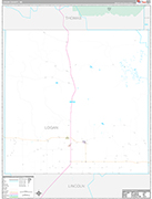 Logan Wall Map Premium Style