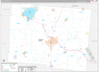 Logan Wall Map Premium Style