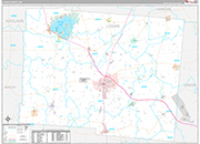 Logan Wall Map Premium Style