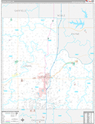Logan Wall Map Premium Style