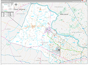Loudoun Wall Map Premium Style