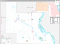 Louisa Wall Map Premium Style