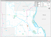 Louisa Wall Map Premium Style