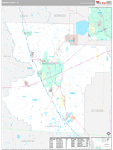 Lowndes Wall Map Premium Style