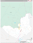 Lumpkin Wall Map Premium Style