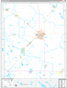 Lyon Wall Map Premium Style